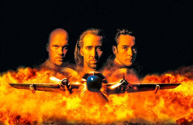 John Malkovich, Nicolas Cage en John Cusack in Con Air