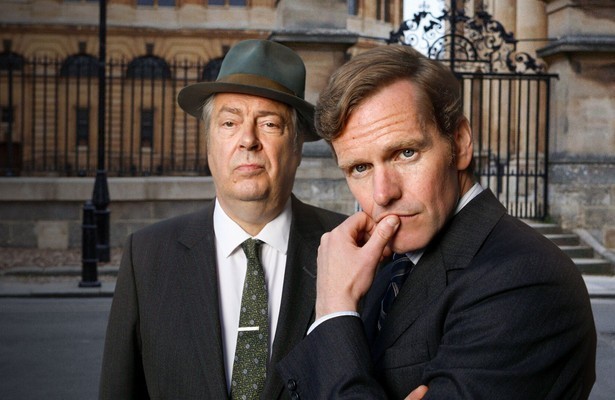 Shaun Evans en Roger Allam uit Endeavour Morse
