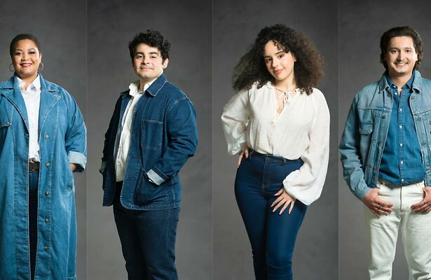 Ashley, Nima, Sabra en Leander in halve finale Aria