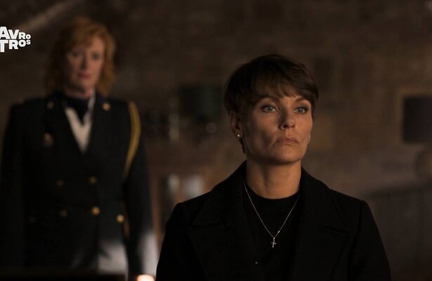 Eva van Dongen, actrice Angela Schijf, in rouw om overlijden van Floris Wolfs.