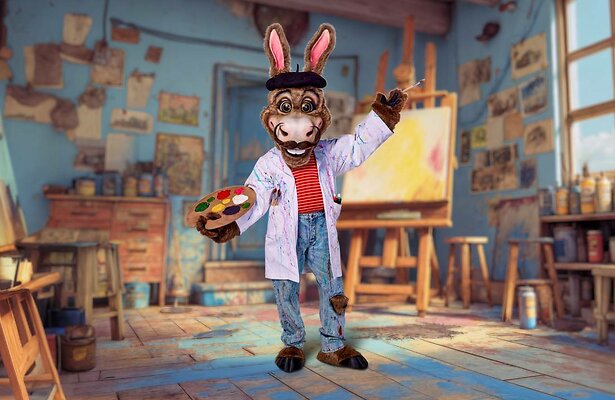 De ezel in The Masked Singer.