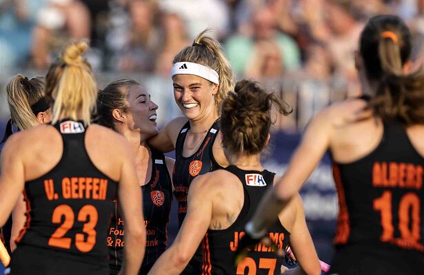 Het dames hockeyteam