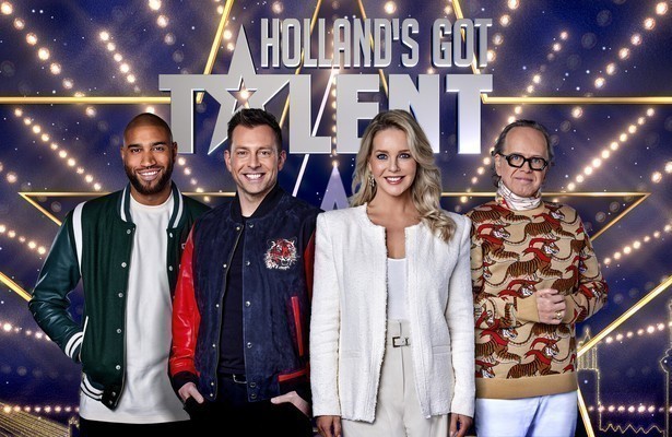 Edson da Graça, Dan Karaty, Chantal Janzen en Marc-Marie Huijbregts