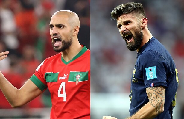 Sofyan Amrabat en Olivier Giroud