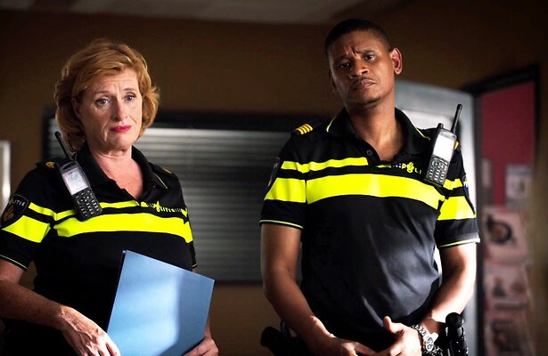 Oda Spelbos en Sergio IJssel voor Flikken Maastricht