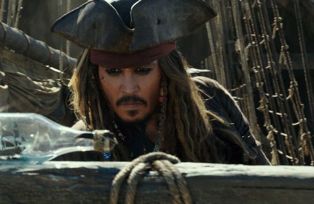 Johnny Depp als Jack Sparrow in Pirates of the Caribbean: Salazar's Revenge