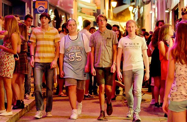 Niek Roozen, Martijn van Eijzeren, Simon Kindermans, Sam Doets in Renesse