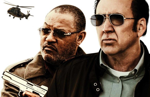 Nicolas Cage en Laurence Fishburne in Running with the Devil