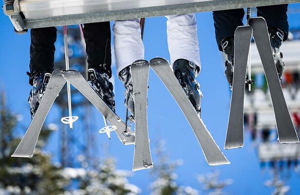 Algemene foto over skipistes. 
