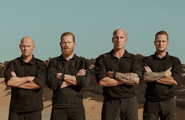 Erik, Bas, Nikki en Mitch van Special Forces VIPS