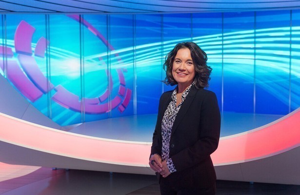 Dione de Graaff voor Studio Sport LIVE