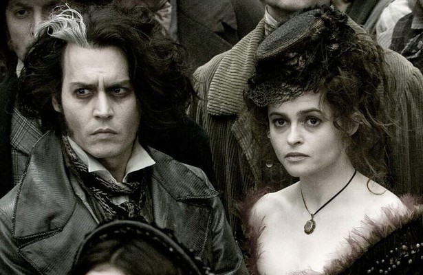 Johnny Depp en Helena Bonham Carter in Sweeney Todd: The Demon Barber of Fleet Street