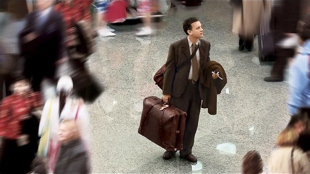 Tom Hanks woont op het vliegveld