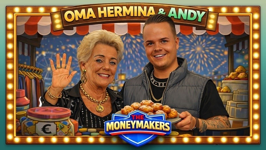 Oma Hermina en Andy gaan echt voor de winst in The Moneymakers op SBS6