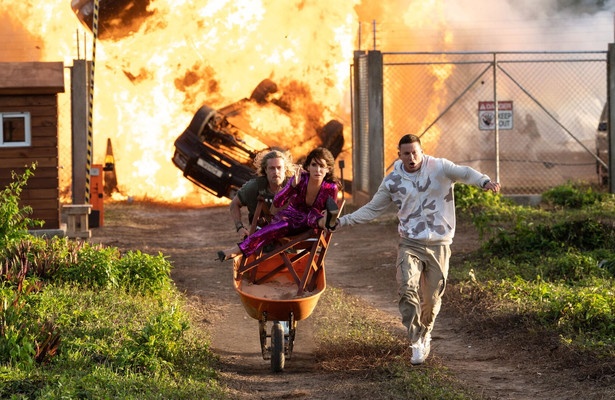Sandra Bullock, Brad Pitt en Channing Tatum in The Lost City