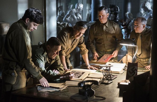 George Clooney en overige acteurs The Monuments Men