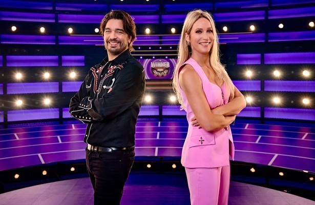 Hélène Hendriks met Waylon voor The Winner Takes It All