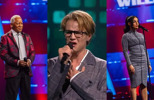 Humphrey, Thijs en Nieloefaar in The Voice of Holland