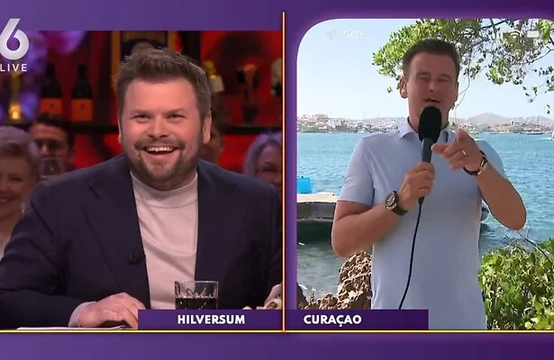 Thomas van Groningen en Wilfred Genee in gesprek over nieuw interviewprogramma.