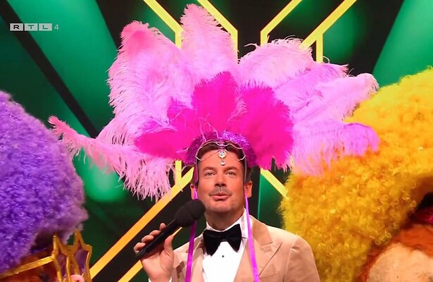 Ruben Nicolai met een van de hints van de avond.