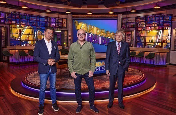 Wilfred Genee, René van der Gijp en Johan Derksen in Vandaag Inside