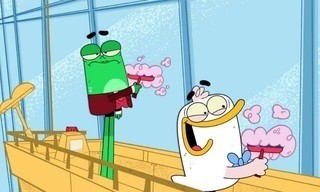 Duck and frog