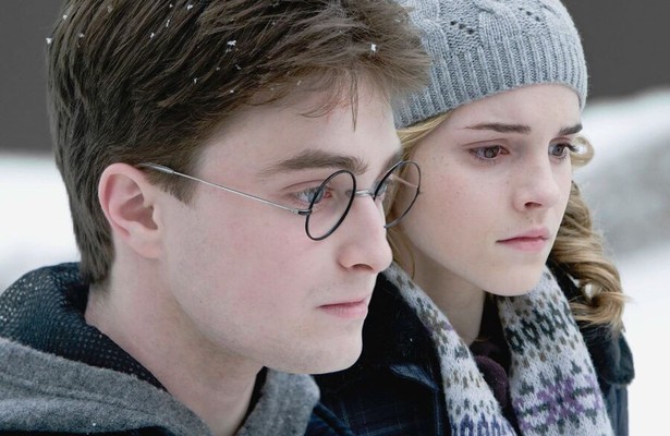 Daniel Radcliffe en Emma Watson in Harry Potter and the Half-Blood Prince