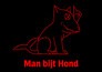 Man bijt hond