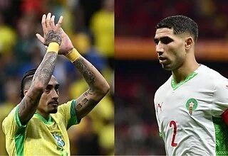 WK voetbal: Brazilië - Marokko