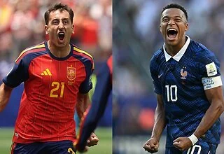 WK voetbal: Frankrijk - Spanje