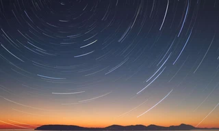 The sky at night