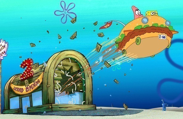 SpongeBob en Patrick in The SpongeBob SquarePants Movie