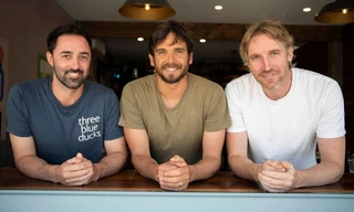 Three blue Ducks