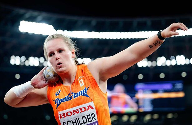 Kogelstootster Jessica Schilder