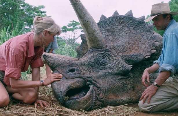 Laura Dern en Sam Neill in Jurassic Park