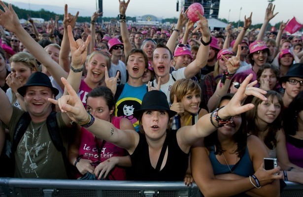 Het publiek bij Pinkpop