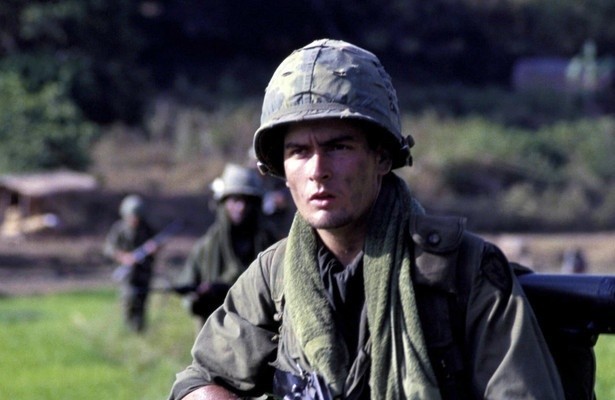 Charlie Sheen in Platoon