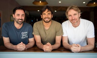 Three blue Ducks