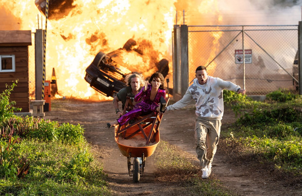 Brad Pitt, Sandra Bullock en Channing Tatum in The Lost City