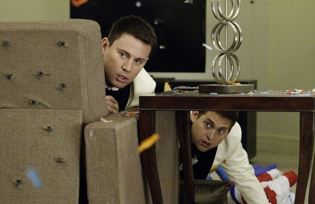 Channing Tatum als Jenko en Jonah Hill als Schmidt in 21 Jump Street