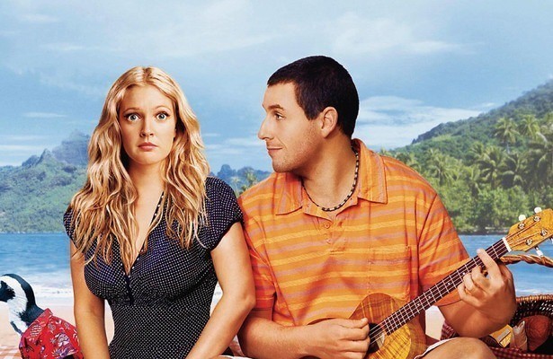 Drew Barrymore en Adam Sandler in 50 First Dates