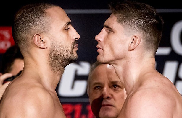 Videosnack: Respectvolle staredown Badr Hari en Rico Verhoeven