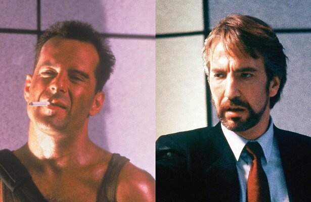 Bruce Willis & Alan Rickman in Die Hard