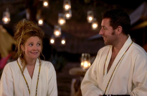 Drew Barrymore en Adam Sandler in Blended