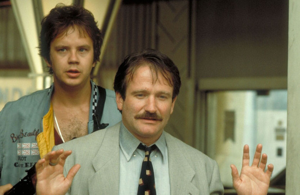 Tim Robbins en Robin Williams in Cadillac Man