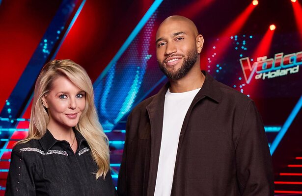 Chantal Janzen met Edson da Graça voor The Voice of Holland