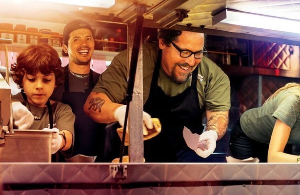 Jon Favreau met medespelers in Chef