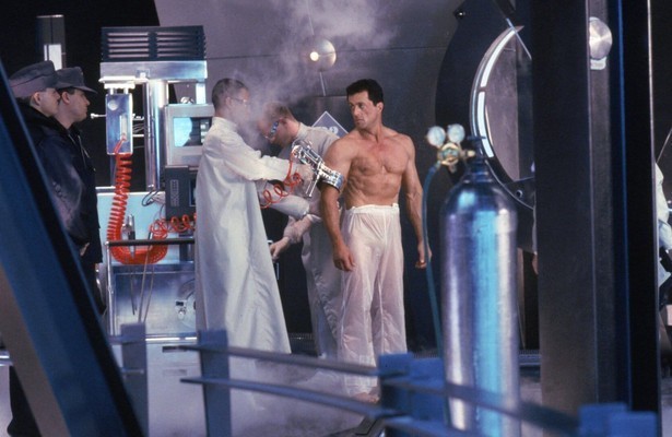 Sylvester Stallone in Demolition Man