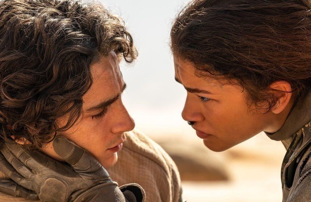Timothée Chalamet en Zendaya in Dune: Part Two