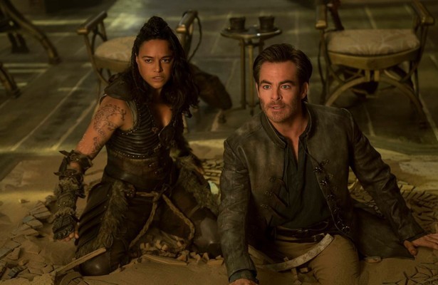 Chris Pine en Michelle Rodríguez in Dungeons & Dragons: Honor Among Thieves